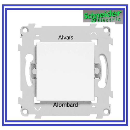 ALB81053 - SCHNEIDER ALOMBARD ALVAIS ALB81053 Bouton Poussoir 10A à fermeture 250V - Blanc