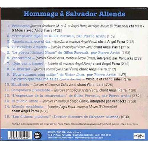 Venceremos - Hommage À Salvatore Allende - 11 Septembre 1973 - 11 Septembre 2003