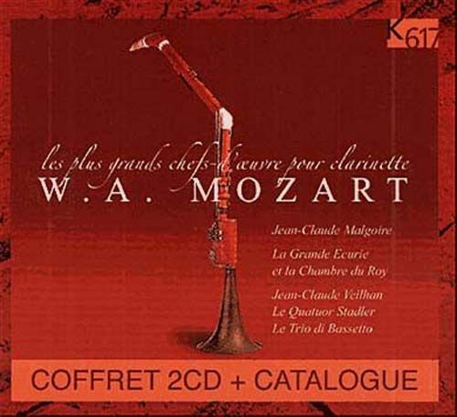 Concerto Pour Clarinette Et Orchestre En La Majur K.622, Quatuors Pour Clarinette Et Cordes Nos. 1 À 3 K.378, K.380 Et K.496, Divertimenti Avec Clarinette En La Majeur K.581 - Cd + Catalogue...