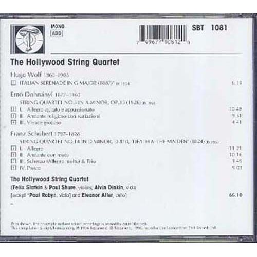 Quatuor À Cordes De Wolf, Dohnanyi & Schubert - Enr. 1953 & 1957