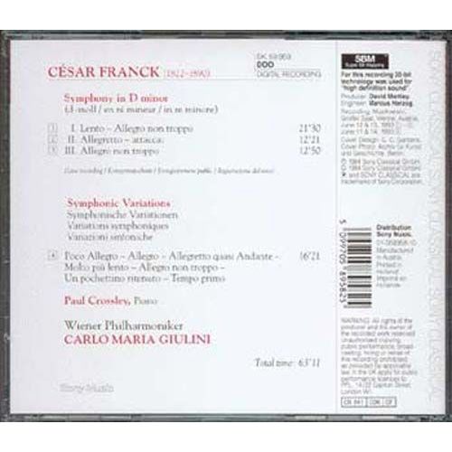 Symph. En Re Mineur, Variations Symph. Crossley, Piano
