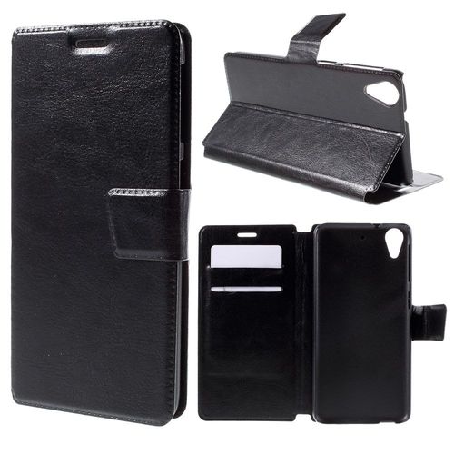 Etui Type Portefeuille Noir Complet Pour Htc Desire 626 Rabat Latéral Articulé F