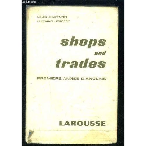 Shops And Trades- Premiere Annee Anglaise
