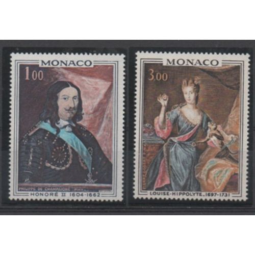 Monaco 1969: Série Sur Les Princes Et Princesses De Monaco. N° 797 Et 798
