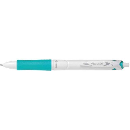 Pilot Stylo Bille Rétractable Grip Acroball Pure White 1.0 Trait 0,4 Mm Vert