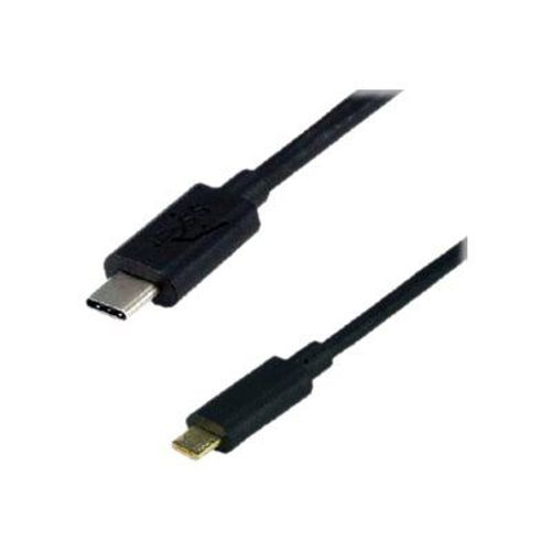 MCL MC923-1C/2HBME-1M - Câble USB - Micro-USB de type B (M) pour 24 pin USB-C (M) - USB 3.1 - 1 m