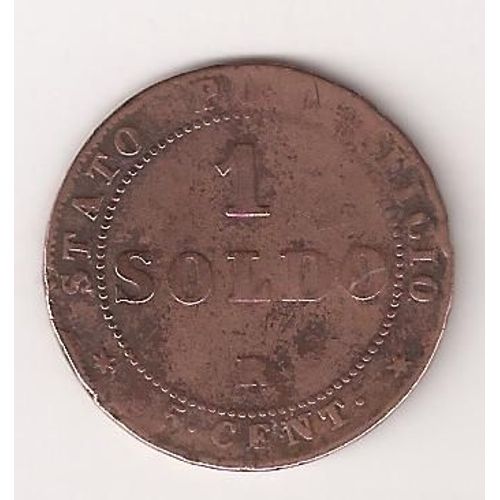 1 Soldo Etats Pontificaux 1867 R Pie Ix