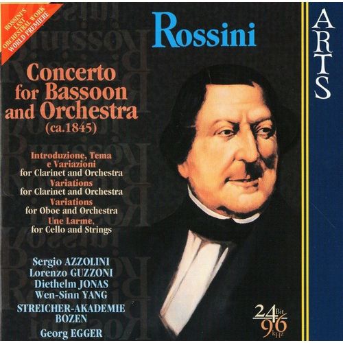 Concerto For Bassoon And Orchestra (Ca.1845) Introduzione, Tema E Variazioni For Clarinet And Orchestra . Variations In C For Clarinet And Orchestra. Variations In C (Version For Oboe And Orchestra).