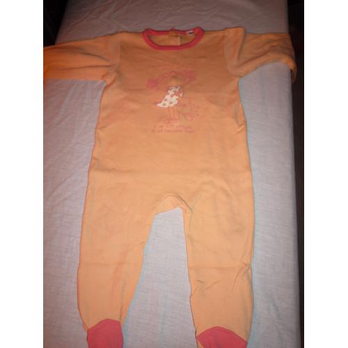 Pyjama Orange, 12 Mois