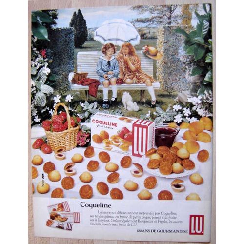 Publicité Papier - Biscuits Lu De 1982