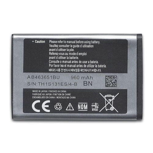 Batterie Originale Ab463651bu Pour Samsung Gt-S5560