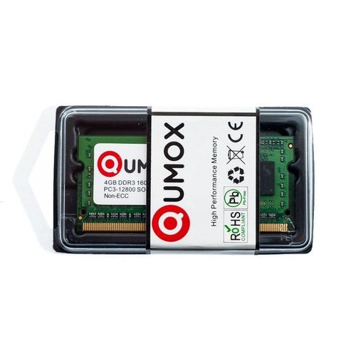 QUMOX 4Go 1600MHz DDR3 PC3-12800 / PC-12800 (204 broches) SO-DIMM mémoire