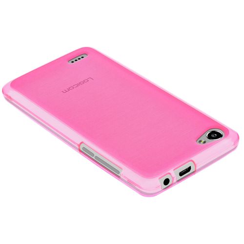 Coque Silicone Gel Incassable Logicom L-Ement 451 - Rose