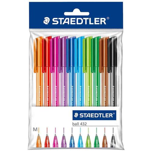 Staedtler - Triplus - Blister De 10 Stylos-Billes - Assortis