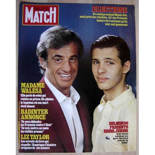 Paris Match N°1714, Coupure De Presse, Jean-Paul Et Paul Belmondo