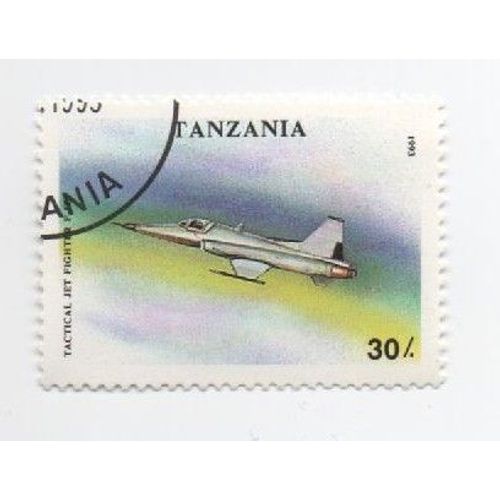 Timbre Tanzanie Tanzania Avion Militaire Oblitéré Jet 