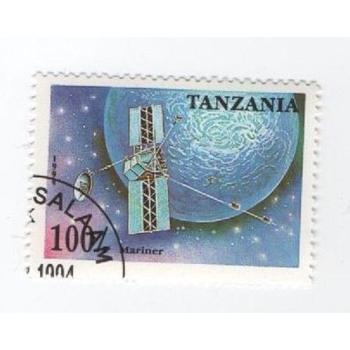 Timbre Oblitéré Tanzanie Tanzania Espace Satellite 