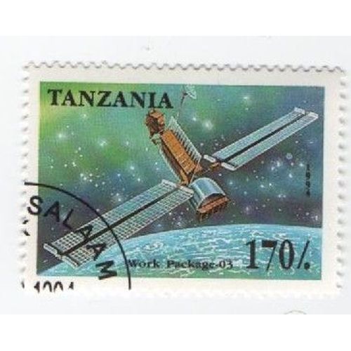 Timbre Oblitéré Tanzanie Tanzania Espace Satellite 
