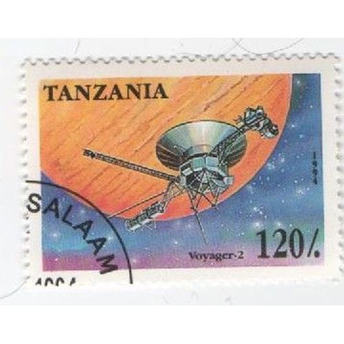 Timbre Oblitéré Tanzanie Tanzania Espace Satellite 