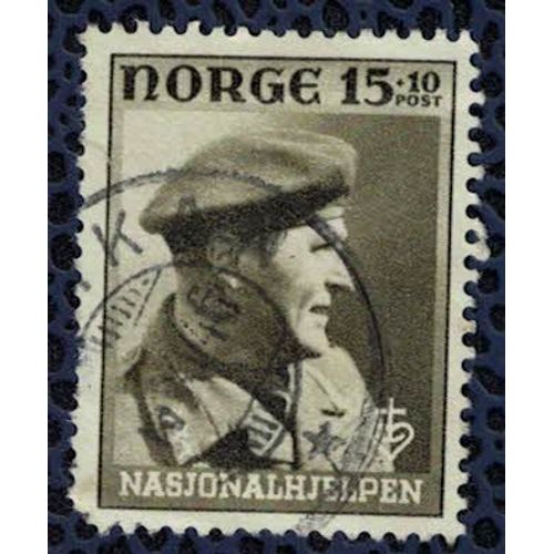 Norvège 1946 Oblitération Ronde Used Prince Héritier Olav En Uniforme