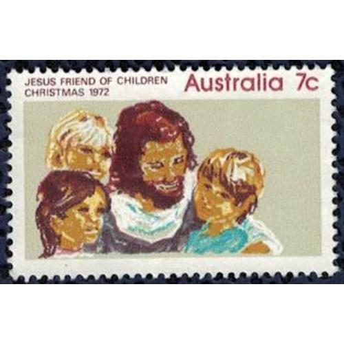 Australie 1972 Utilisé Used Jesus Friend Of Children Ami Des Enfants Sans Gomme
