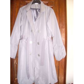 Trench 3 Suisses Gris Taille 40 Superbe
