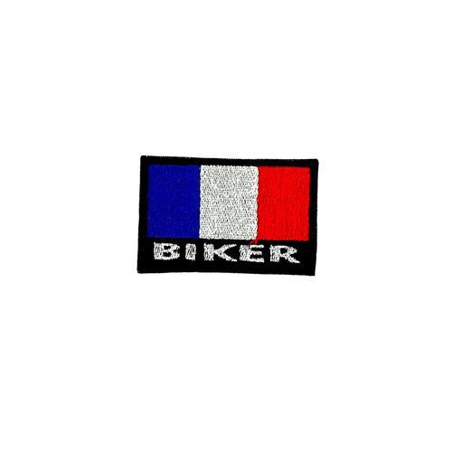 Patch Ecusson Brode Backpack Motard Biker Blouson Drapeau France Francais