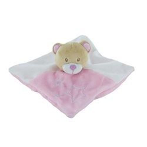 Doudou Ours Rose Et Blanc Tom Et Zoe Nounours Peluche Oursonne Jouet Eveil Bebe Naissance Soft Toy Bear Pink