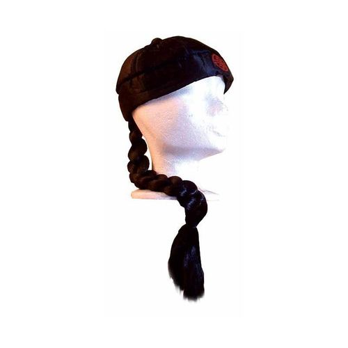 Bonnet De Chinois Avec Tresse - Taille: Unique