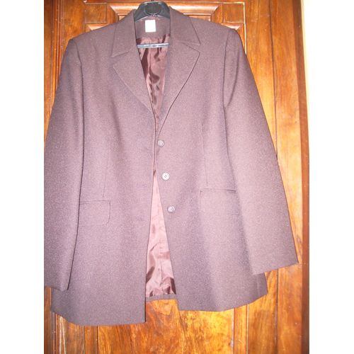 Veste Marron Taille 40 Superbe Coupe