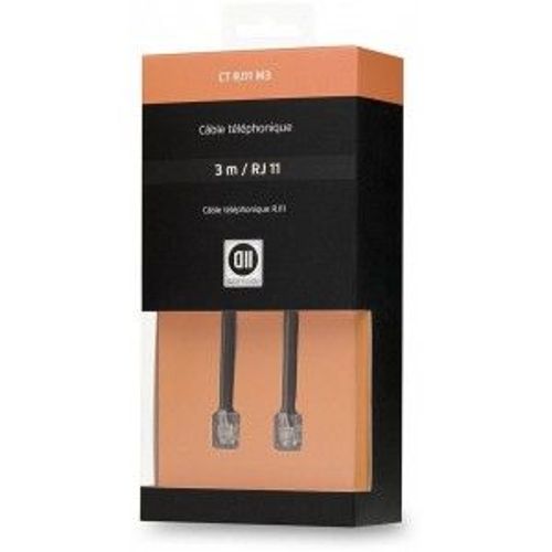 CÃ¢ble RJ11 mÃ¢le 3 m D2 Diffusion
