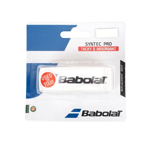 Grip Raquette De Tennis Babolat Syntec  Pro Grip Blanc Blanc 20759