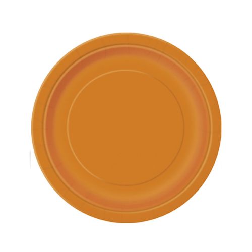 8 Grandes Assiettes Orange