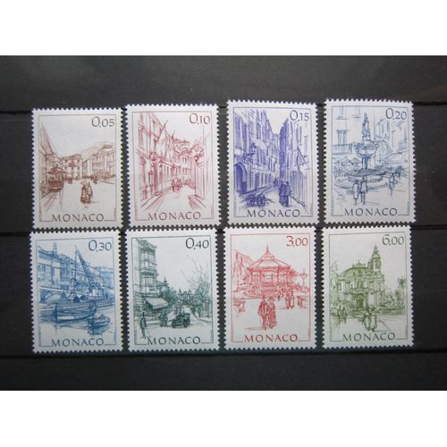 Monaco. Timbres N° 1404 A 1411 (1984).  Serie Courante. Monaco D Autrefois (I). Oeuvres Du Peintre Hubert Clerissi
