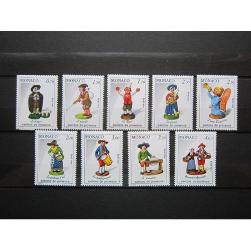 Monaco. Timbres N° 1437 A 1445 (1984). Noel. Les Santons De Provence.