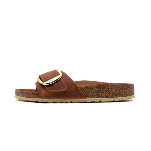 Birkenstock Madrid Chaussons À Grande Boucle Cognac - 42