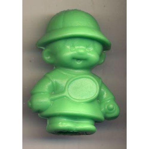 Figurine Kiki Monchichi - Bonux Ajena Sekiguchi - Kiki Avec Raquette De Tennis - Vert