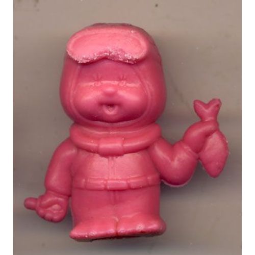 Figurine Kiki Monchichi - Bonux Ajena Sekiguchi - Kiki Plongeur Avec Poisson - Rose