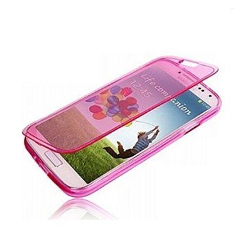 Housse Etui Coque À Rabat - Silicone Gel Tpu - Pour Samsung Galaxy S5 / I9600 G900 - Rose 