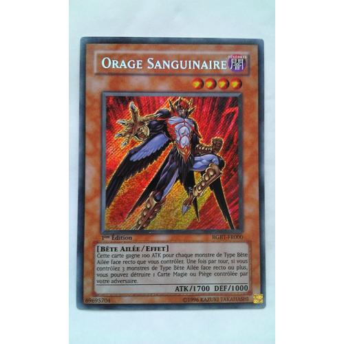 Carte Yu Gi Oh Rgbt-Fr000 Orage Sanguinaire Secret Rare 1ère Edition