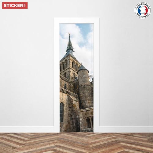 Sticker Porte Abbaye Du Mont-Saint-Michel - 204 x 63 cm