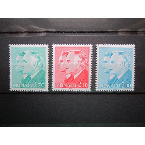 Monaco. Timbres N° 1430 A 1432 (1984). Serie Courante. Princes Rainier I.I.I Et Albert. Types De 1981