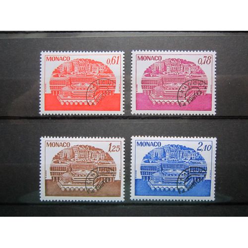 Monaco. Timbres N° 54 A 57 Preobliteres (1978). Centre De Congres