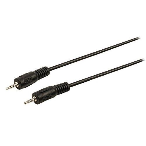 Valueline - Câble audio - jack micro stéréo mâle droit pour jack micro stéréo mâle - 1 m - noir - rond