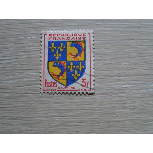 Timbre Français Oblitéré - Blason Dauphiné - 0,30 Frs - 1953
