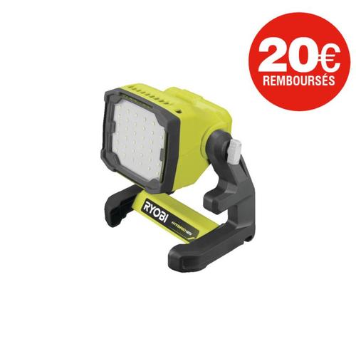 Projecteur LED RYOBI 18V One+ - 1800 lumens - sans batterie ni chargeur - RLFD18-0