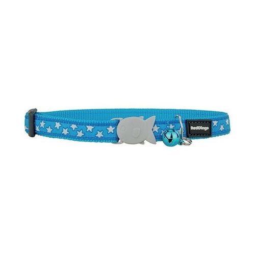 Collier Chat Red Dingo 20-32 12mm Bleu Etoiles Blanches