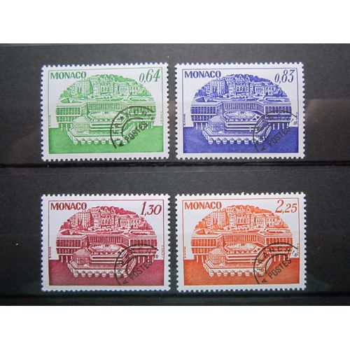 Monaco. Timbres N° 58 A 61 Preobliteres (1978). Centre De Congres.