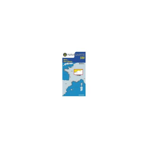 Carte Marine Navicarte Méditerrannée 500 - Nice, San Rémo