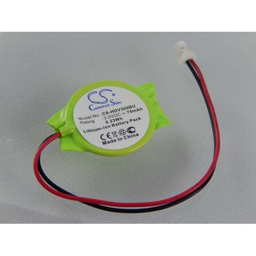 Batterie Bios Li-Ion 75mAh (3V) ordinateur portable notebook HP Compaq Pavilion DV3000, DV3100, DV3500, DV3510 comme 152605-003, 468824-001.